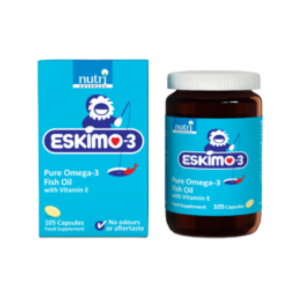 Eskimo-3 Pure Omega-3 Fish Oil with Vitamin E 105 Capsules