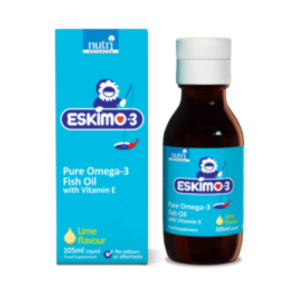 Eskimo-3 Pure Omega-3 Fish Oil with Vitamin E 105ml Liquid