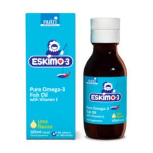 Eskimo-3 Pure Omega-3 Fish Oil with Vitamin E 210ml Liquid
