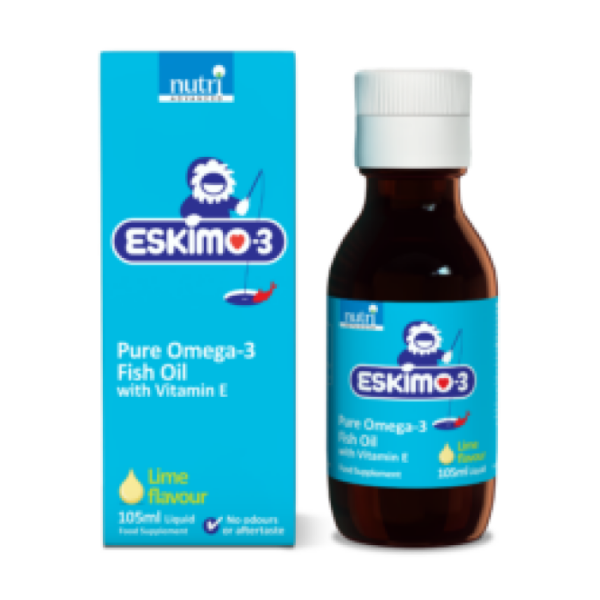 Eskimo3 Pure Omega3 Fish Oil with Vitamin E 210ml Liquid Natures Way