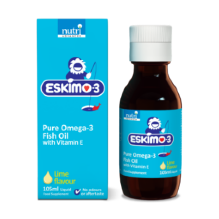 Eskimo-3 Pure Omega-3 Fish Oil with Vitamin E 210ml Liquid Eskimo-3 Pure Omega-3 Fish Oil with Vitamin E 210ml Liquid