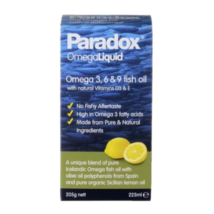 Paradox Omega 3, 6 & 9 Fish Oil 225ml Paradox Omega 3, 6 & 9 Fish Oil 225ml