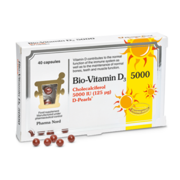 Pharma Nord Bio Vitamin D3 5000iu 40 caps Natures Way