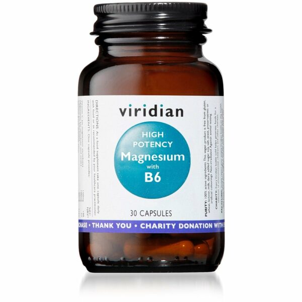 Viridian High Potency Magnesium Citrate with B6 (30 Capsules) Natures Way